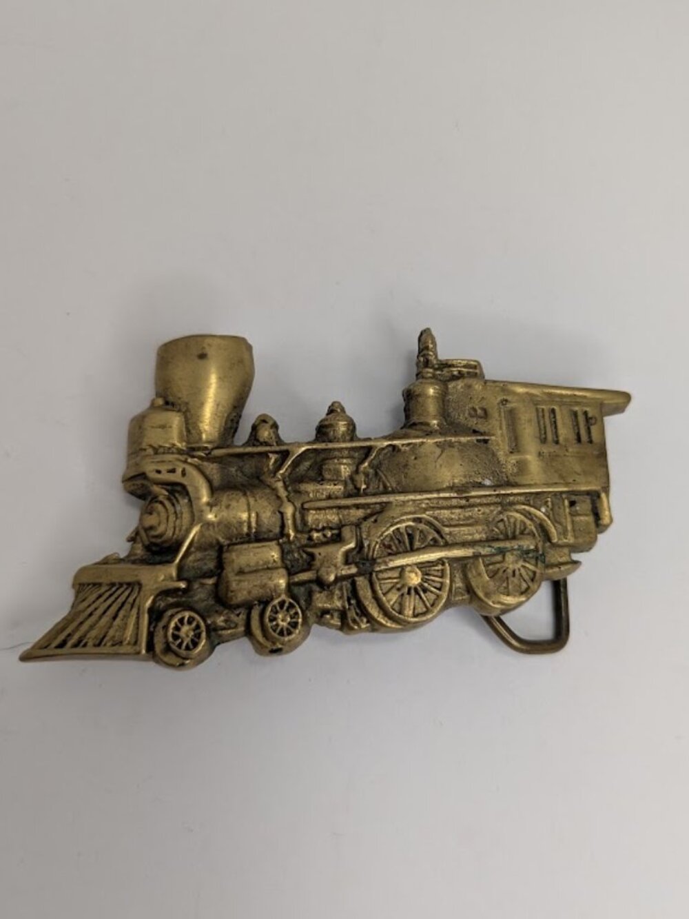 Vintage Solid brass train buckle